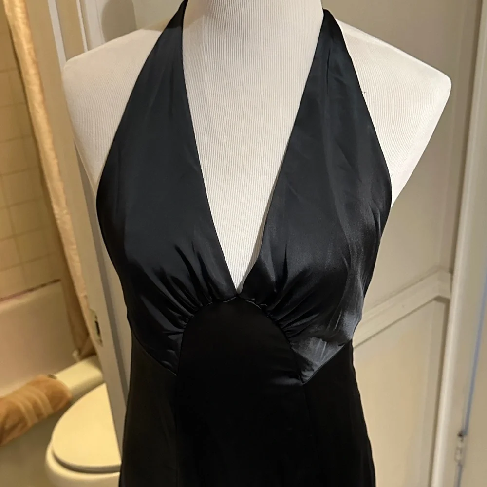 Free People Black Backless Halter Dress - Picture 3 of 13